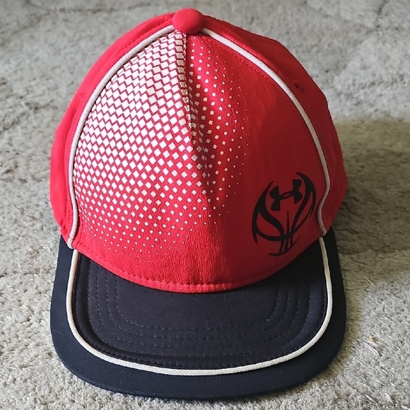 Nwot Under Armour Red Basketball Logo Cap - Picture 1 of 2